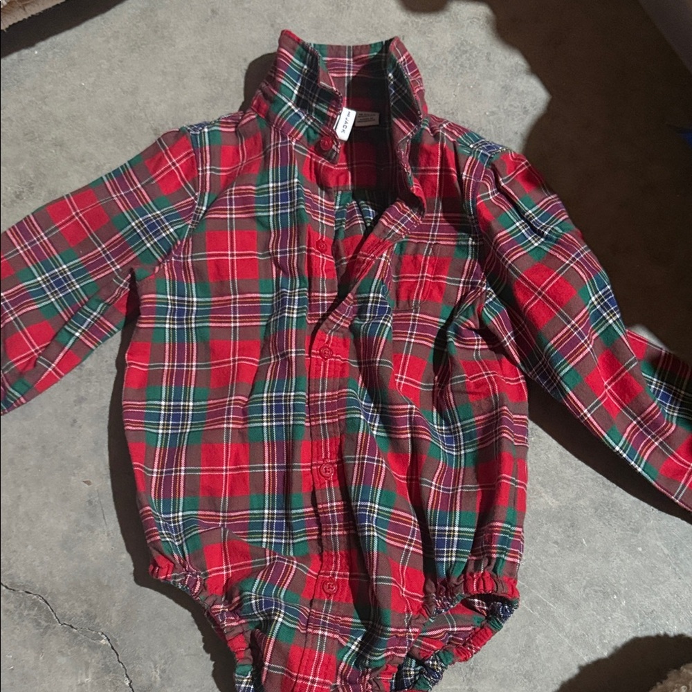 Plaid Button-Up Shirt for Toddlers Janie and jack onesie